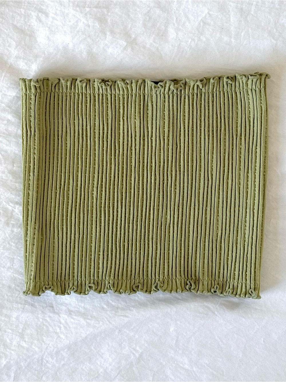forever 21 light green tube top